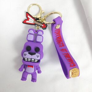 FNAF Bonnie 3D Keychain Five Nights at Freddy's Silicone Charm Pendent Keyring